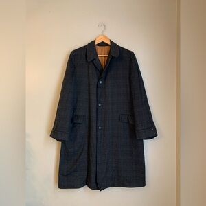 GENTRY PENNEYS MEN'S WOOL BLEND OVERCOAT TRENCH COAT Great Liner See